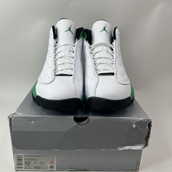 Nike Shoes Air Jordan 13 Retro "White Lucky Green" 2024 - Picture 2 of 5